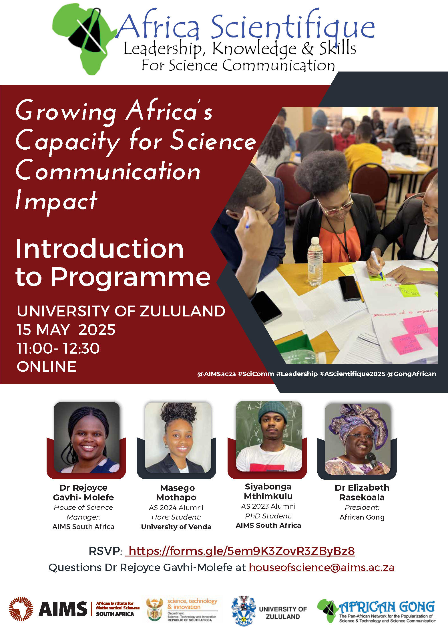 2025 Africa Scientifique Programme for the University of Zululand Kicks Off
