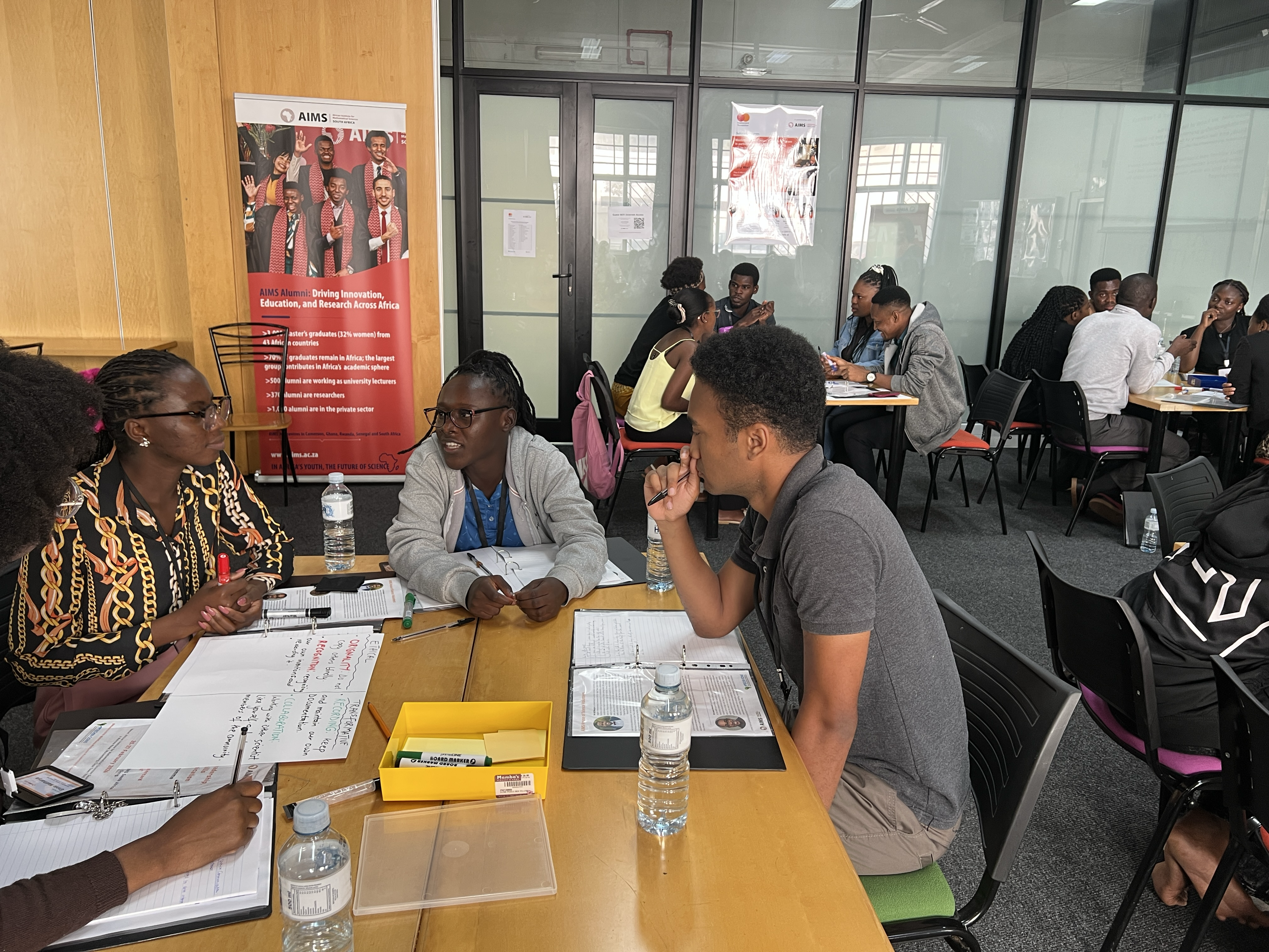 Workshop facilitation session at AIMS South Africa