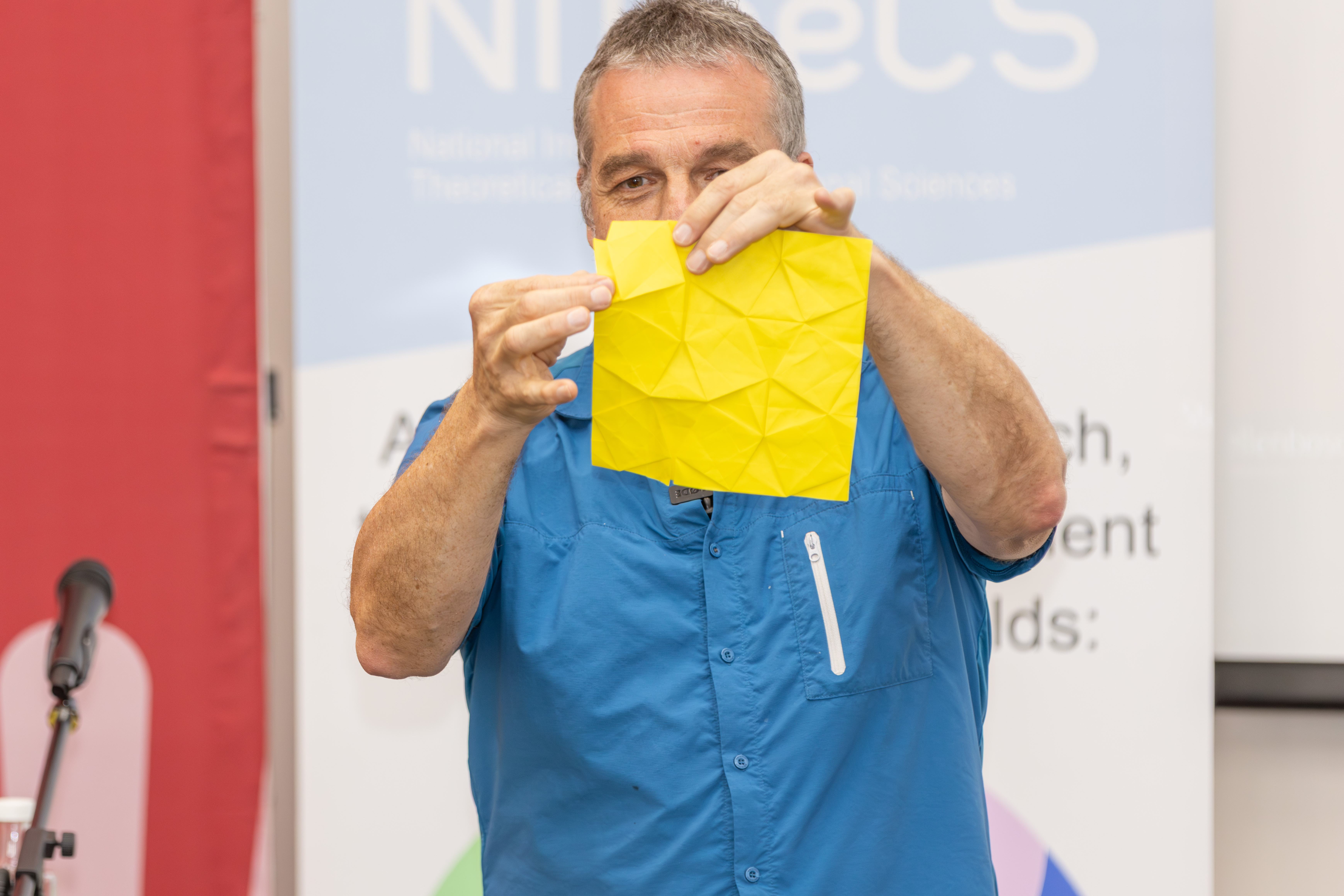 Dr Michael Winckler demonstrating tessellation ideas